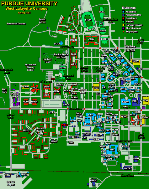 Map of Purdue University